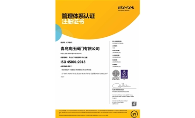 ISO45001體系認證